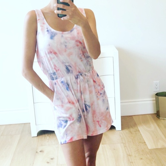 LAST 1! MALIBU Sleeveless Tie Dye Romper - Picture 1 of 6